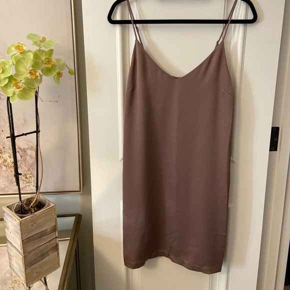 Dynamite Satin Slip Dress - Picture 1 of 4